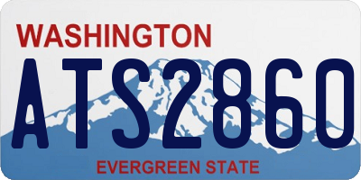 WA license plate ATS2860
