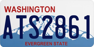WA license plate ATS2861