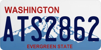 WA license plate ATS2862