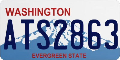 WA license plate ATS2863
