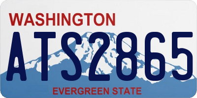 WA license plate ATS2865