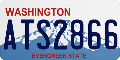 WA license plate ATS2866