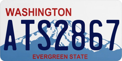 WA license plate ATS2867