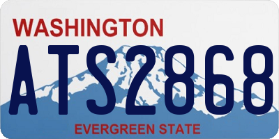WA license plate ATS2868