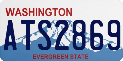 WA license plate ATS2869