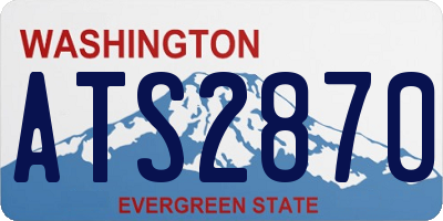 WA license plate ATS2870