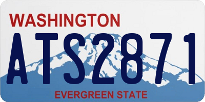 WA license plate ATS2871