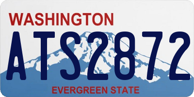 WA license plate ATS2872