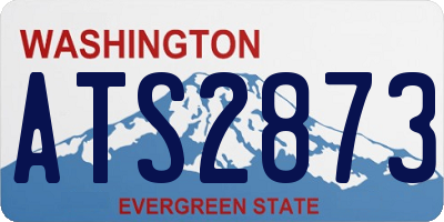WA license plate ATS2873
