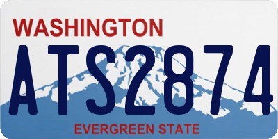 WA license plate ATS2874