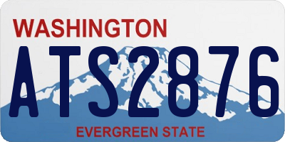WA license plate ATS2876