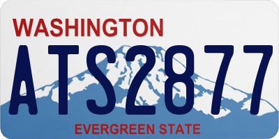 WA license plate ATS2877