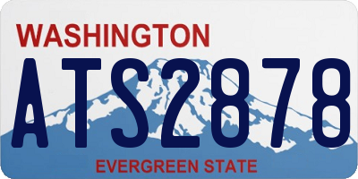 WA license plate ATS2878