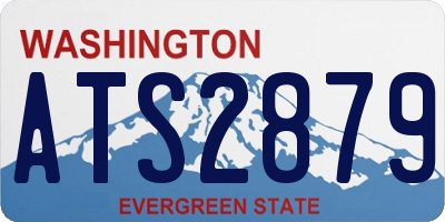 WA license plate ATS2879