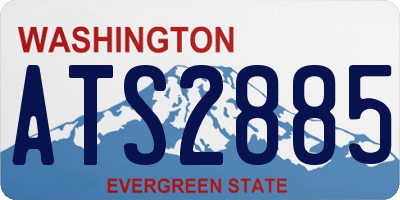 WA license plate ATS2885