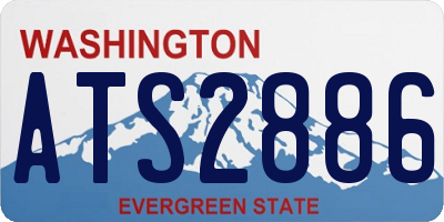 WA license plate ATS2886