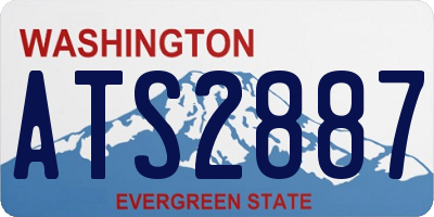 WA license plate ATS2887