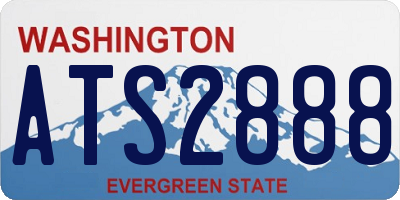 WA license plate ATS2888