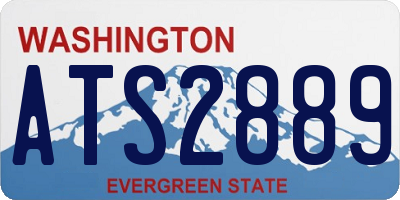WA license plate ATS2889