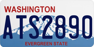 WA license plate ATS2890