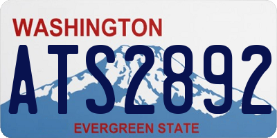 WA license plate ATS2892