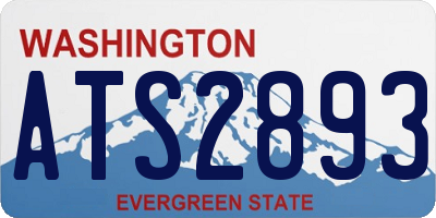 WA license plate ATS2893