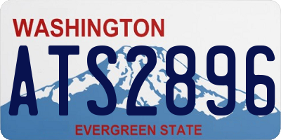 WA license plate ATS2896