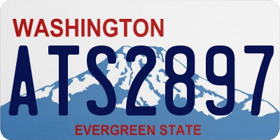 WA license plate ATS2897