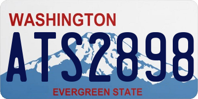 WA license plate ATS2898