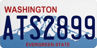 WA license plate ATS2899