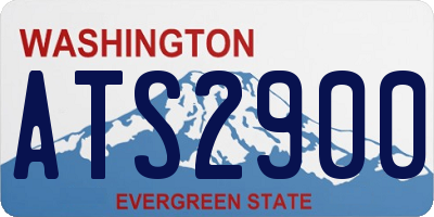WA license plate ATS2900