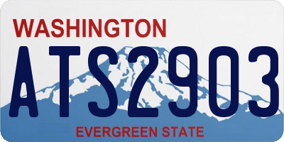 WA license plate ATS2903