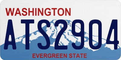 WA license plate ATS2904