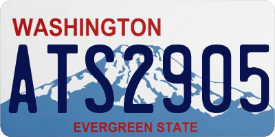 WA license plate ATS2905