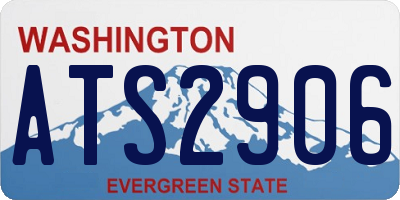 WA license plate ATS2906
