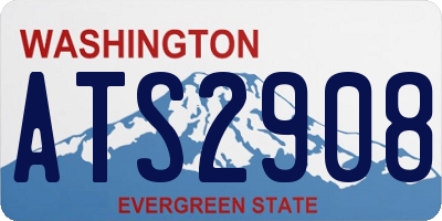 WA license plate ATS2908