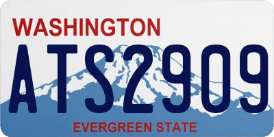 WA license plate ATS2909