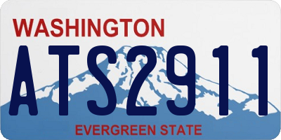 WA license plate ATS2911