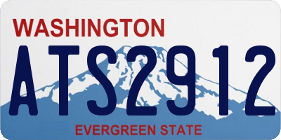 WA license plate ATS2912