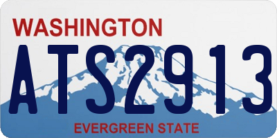 WA license plate ATS2913