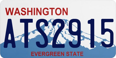 WA license plate ATS2915