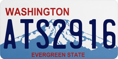 WA license plate ATS2916