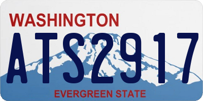 WA license plate ATS2917