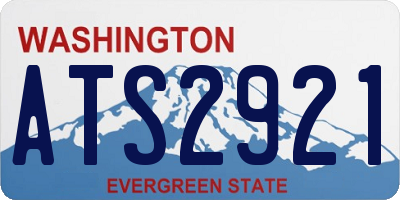 WA license plate ATS2921