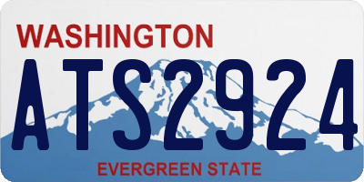 WA license plate ATS2924