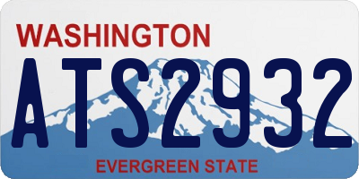 WA license plate ATS2932