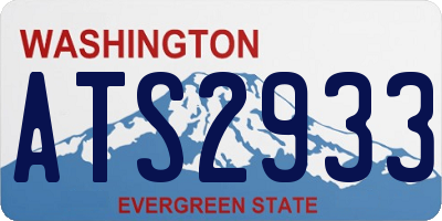 WA license plate ATS2933