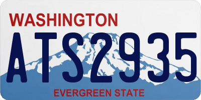 WA license plate ATS2935