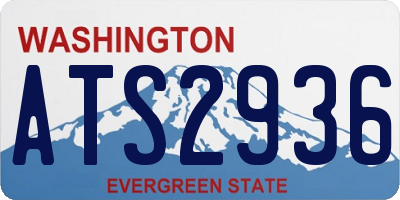 WA license plate ATS2936