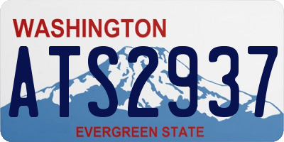 WA license plate ATS2937